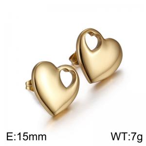 SS Gold-Plating Earring - KE57389-Z