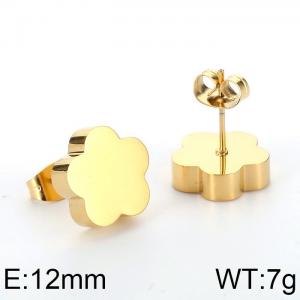 SS Gold-Plating Earring - KE57619-K