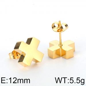 SS Gold-Plating Earring - KE57621-K
