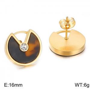 SS Gold-Plating Earring - KE58254-K