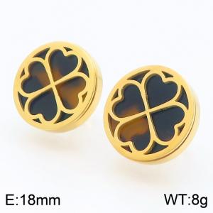 SS Gold-Plating Earring - KE59343-K