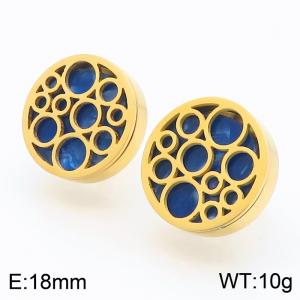 SS Gold-Plating Earring - KE59362-K