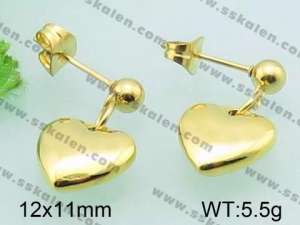 SS Gold-Plating Earring - KE59935-Z