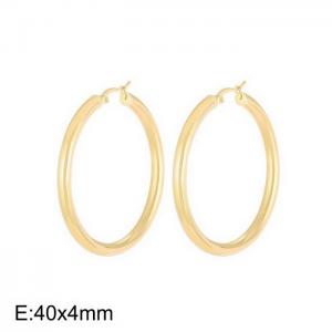 Stainless steel simple fashion earring - KE62247-LO
