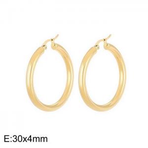 Stainless steel simple fashion ear ring - KE62248-LO