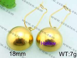 SS Gold-Plating Earring - KE63190-Z