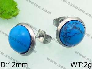 Stainless Steel Stone&Crystal Earring - KE63906-Z