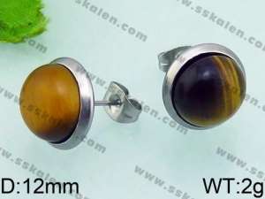 Stainless Steel Stone&Crystal Earring - KE63908-Z