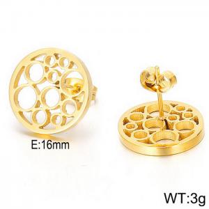 SS Gold-Plating Earring - KE63998-K