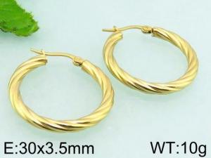 SS Gold-Plating Earring - KE64208-LO