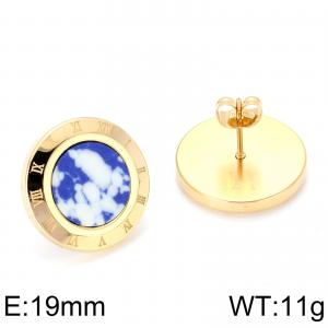 SS Gold-Plating Earring - KE65272-K