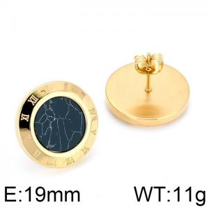 SS Gold-Plating Earring - KE65274-K
