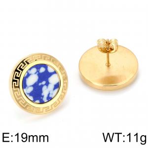 SS Gold-Plating Earring - KE65279-K