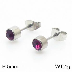 Stainless Steel Earring - KE6707-K