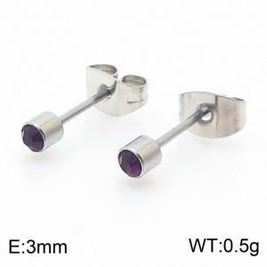 Stainless Steel Earring - KE6709-K