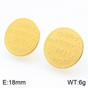 SS Gold-Plating Earring - KE68438-K