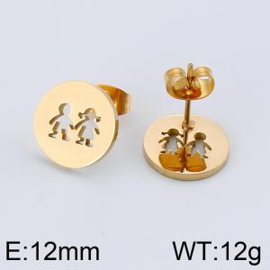 SS Gold-Plating Earring - KE71273-K