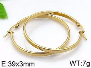SS Gold-Plating Earring - KE73573-LO