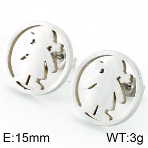 Stainless Steel Earring - KE74799-K