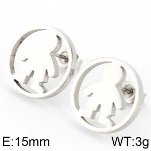 Stainless Steel Earring - KE74820-K