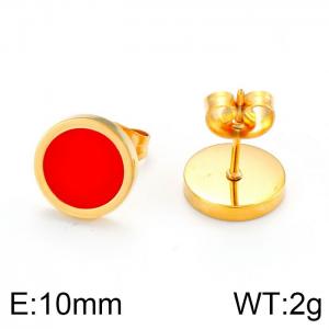 SS Gold-Plating Earring - KE76052-K