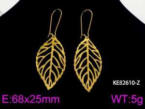 SS Gold-Plating Earring - KE82610-Z
