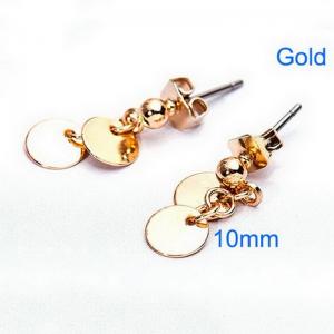 SS Gold-Plating Earring - KE83292-Z