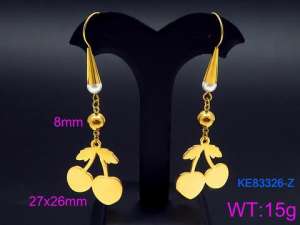 SS Gold-Plating Earring - KE83326-Z