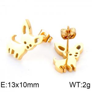 SS Gold-Plating Earring - KE84198-K