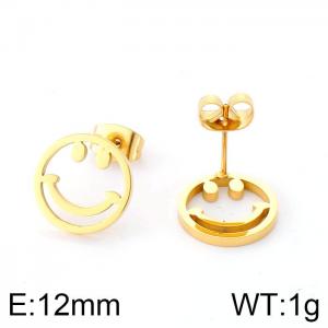 SS Gold-Plating Earring - KE84606-K