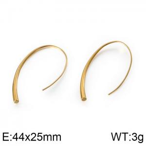 Korean version of fashionable and minimalist personalized line earrings - KE84612-K