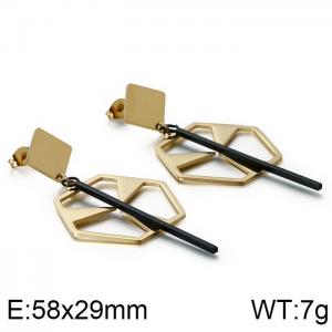 SS Gold-Plating Earring - KE86458-KFC