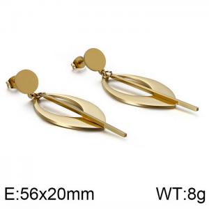 SS Gold-Plating Earring - KE86817-KFC