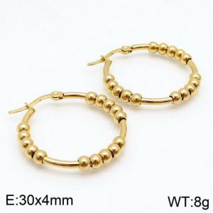 SS Gold-Plating Earring - KE86817-LO