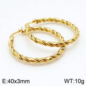 SS Gold-Plating Earring - KE86825-LO