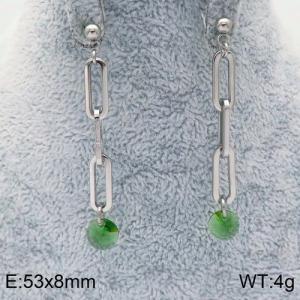 Stainless Steel Stone&Crystal Earring - KE87069-Z