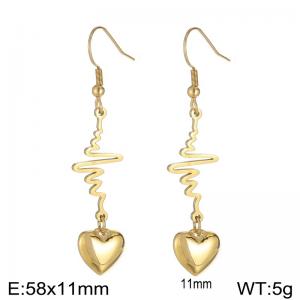 SS Gold-Plating Earring - KE87974-Z