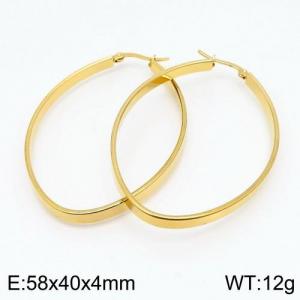 SS Gold-Plating Earring - KE88276-LO