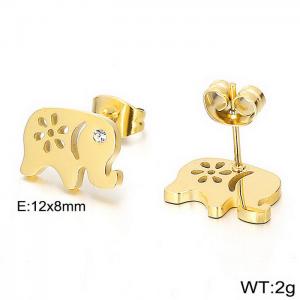 SS Gold-Plating Earring - KE89964-K