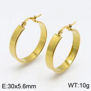 SS Gold-Plating Earring - KE91186-LO
