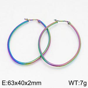 SS Colorful Plating Earring - KE91874-LO
