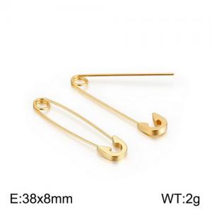 SS Gold-Plating Earring - KE94340-WGJJ