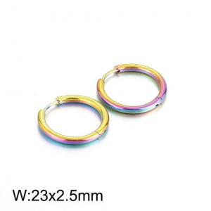 SS Colorful Plating Earring - KE94353-WGJJ