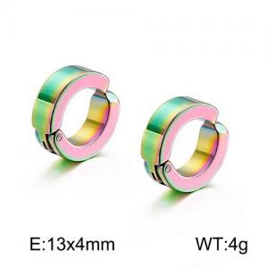 SS Colorful Plating Earring - KE94529-WGJJ