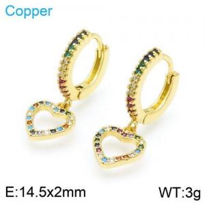 Copper Earring - KE95581-TJG
