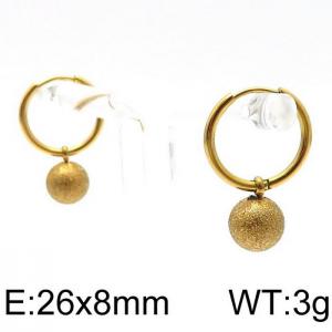 SS Gold-Plating Earring - KE96731-Z
