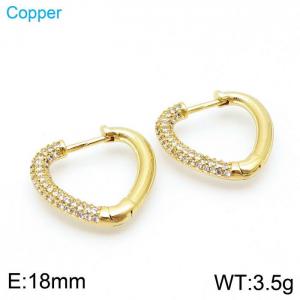Copper Earring - KE96844-TJG