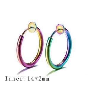 SS Colorful Plating Earring - KE97097-WGLH