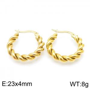 SS Gold-Plating Earring - KE98150-YX