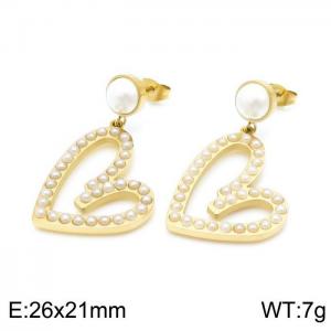 SS Gold-Plating Earring - KE98327-HM